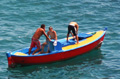 Three men in a  boat
